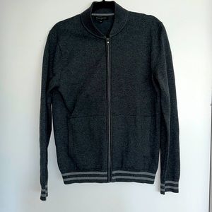 Banana Republic gray zip up size M